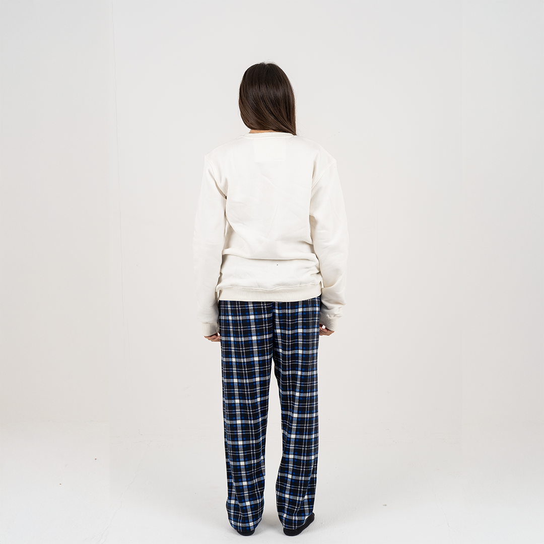 Blue Plaid Winter Pyjama set