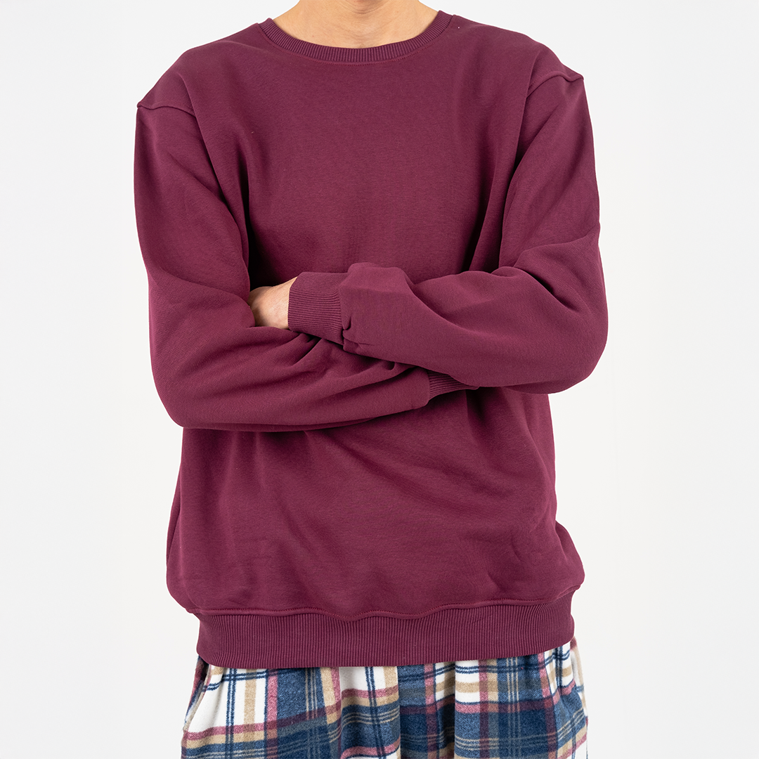 Navy / burgundy Plaid Winter Pyjama set