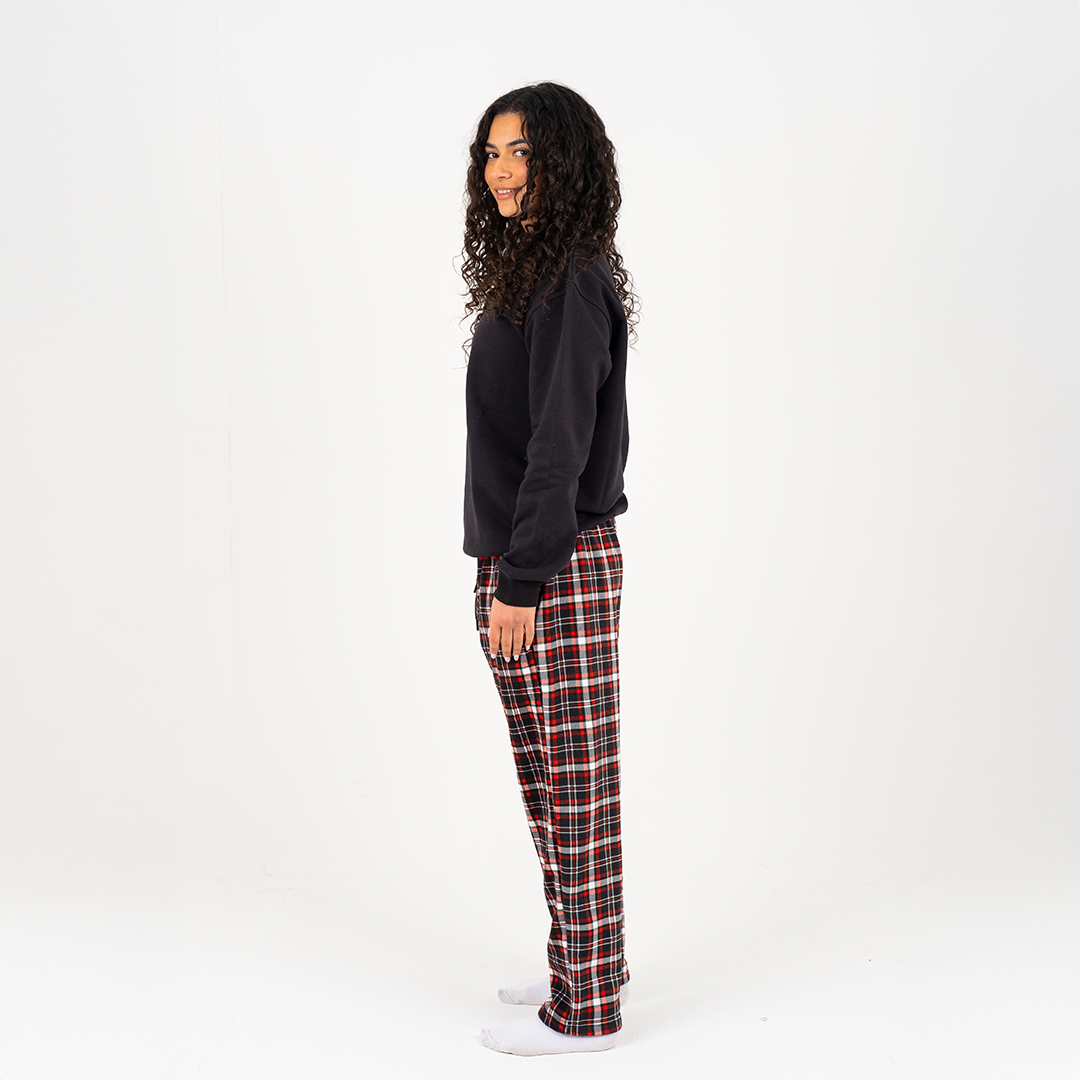 Black Red Plaid Winter Pyjama set