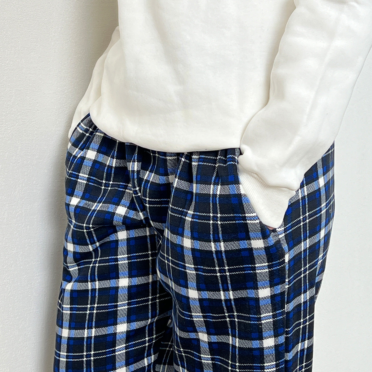 Blue Plaid Winter Pyjama set