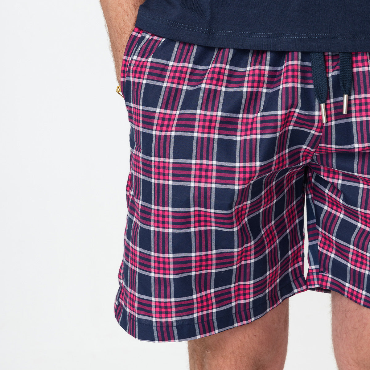 Navy Pink Pyjama Short set
