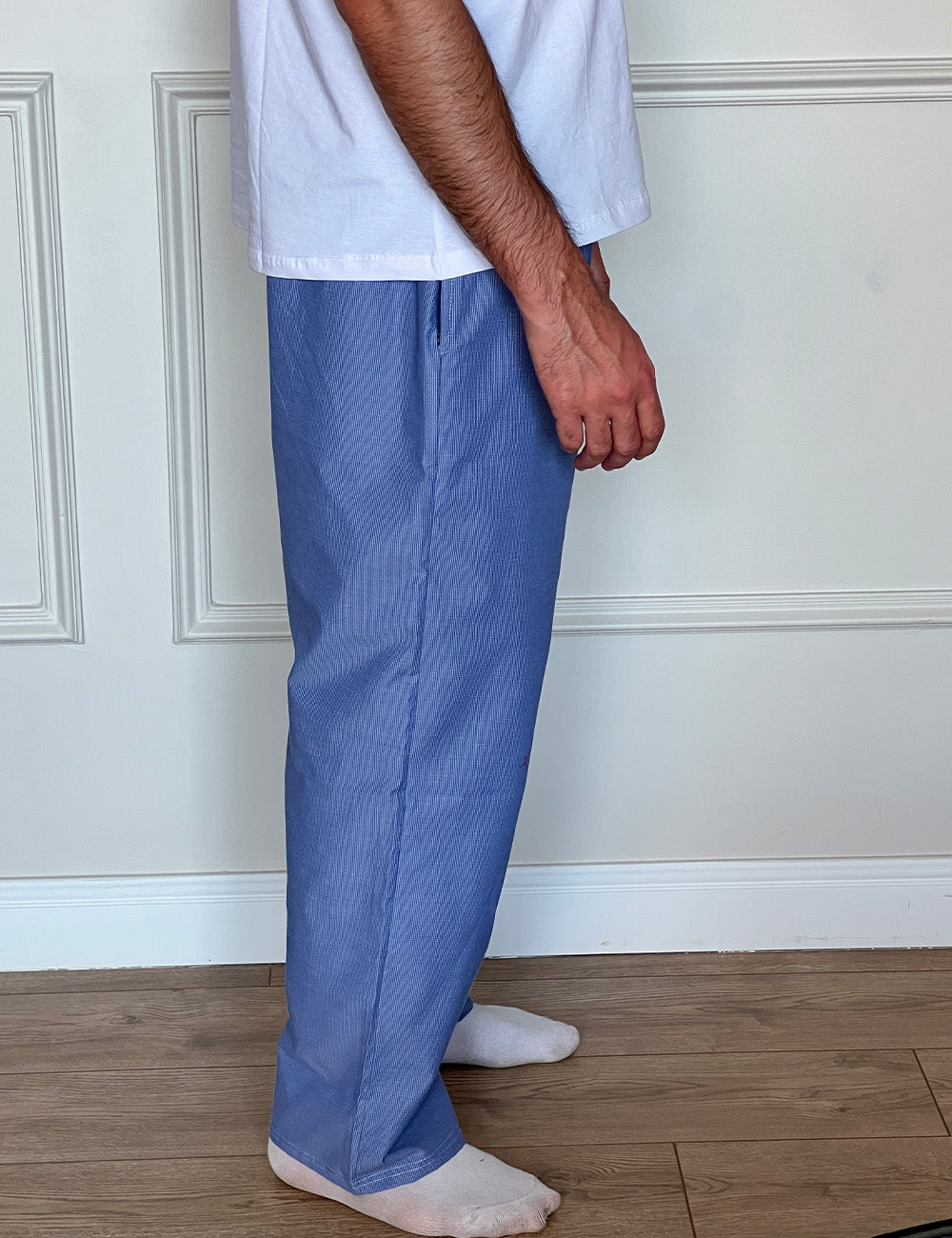 Navy Checkered Pants Pyjama set