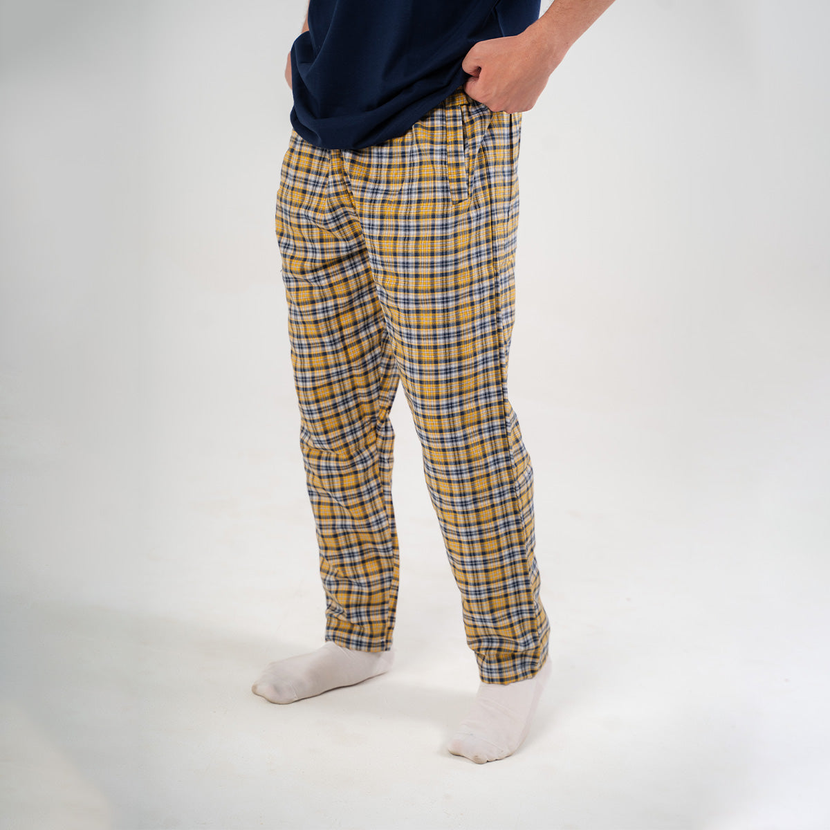 Yellow Plaid Pyjama Pants set