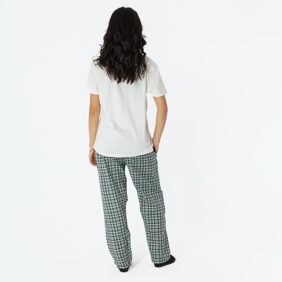 Pistage Plaid Pyjama Pants set