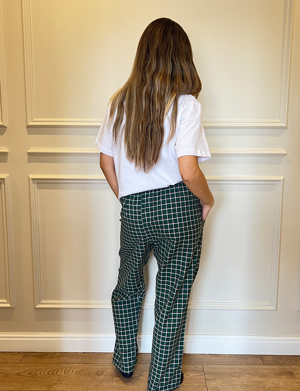 Green Plaid Pyjama Pants set