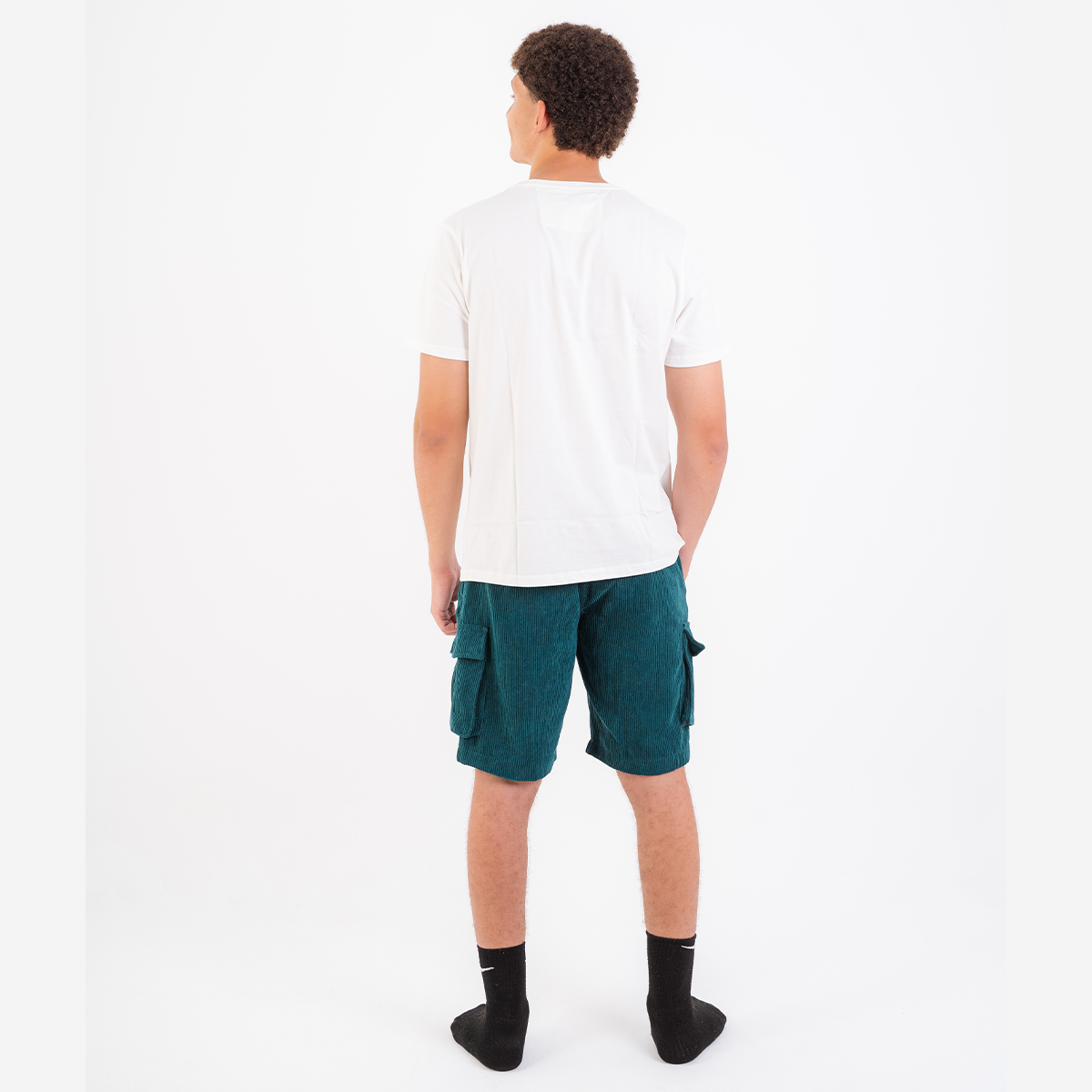 Teal Corduroy Short