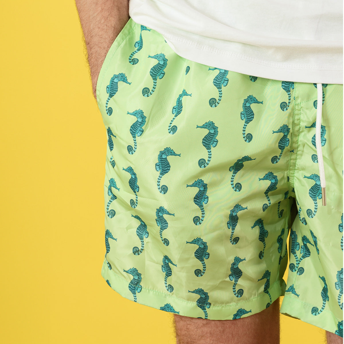 Neon Seahorse Swim Short