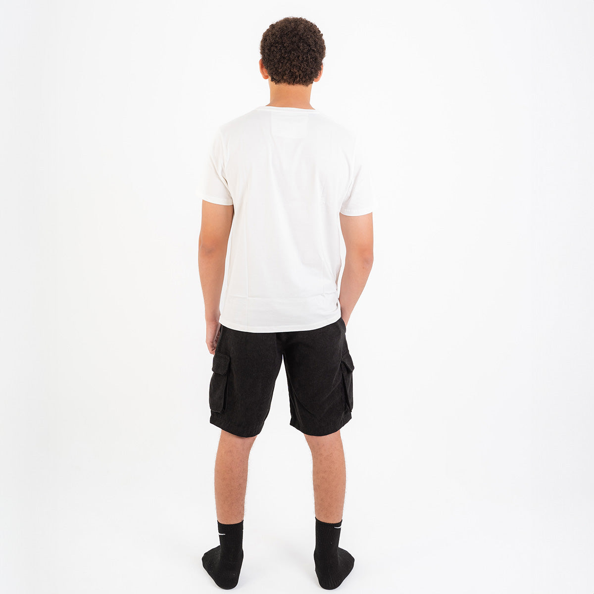 Black Corduroy Short