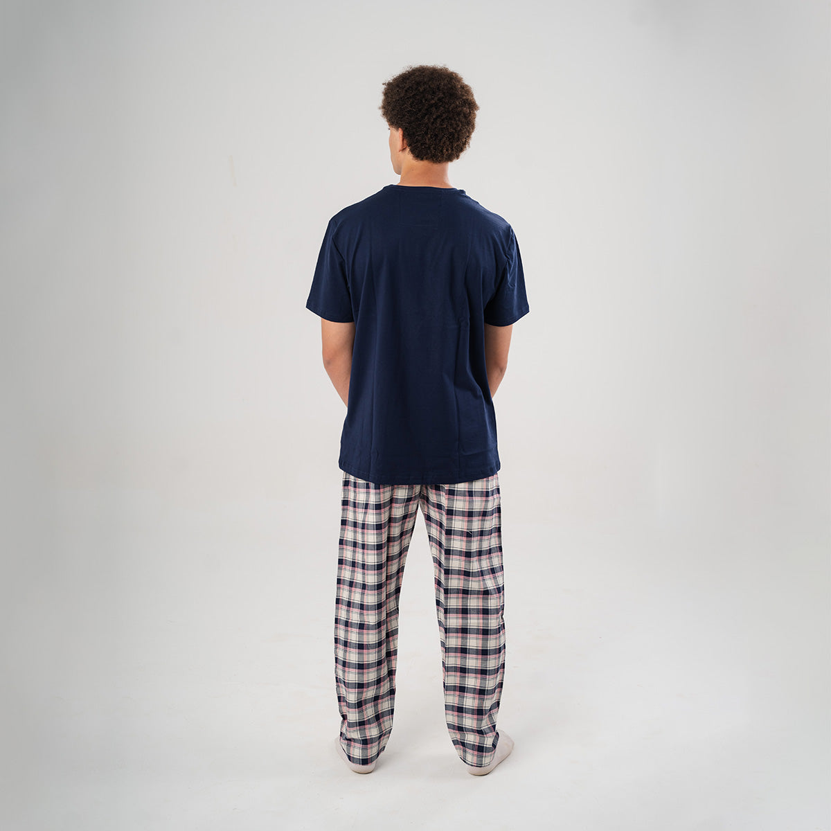 Pink Plaid Pyjama Pants set